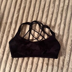 Women's Black Strappy Sports Bra A/B cups size